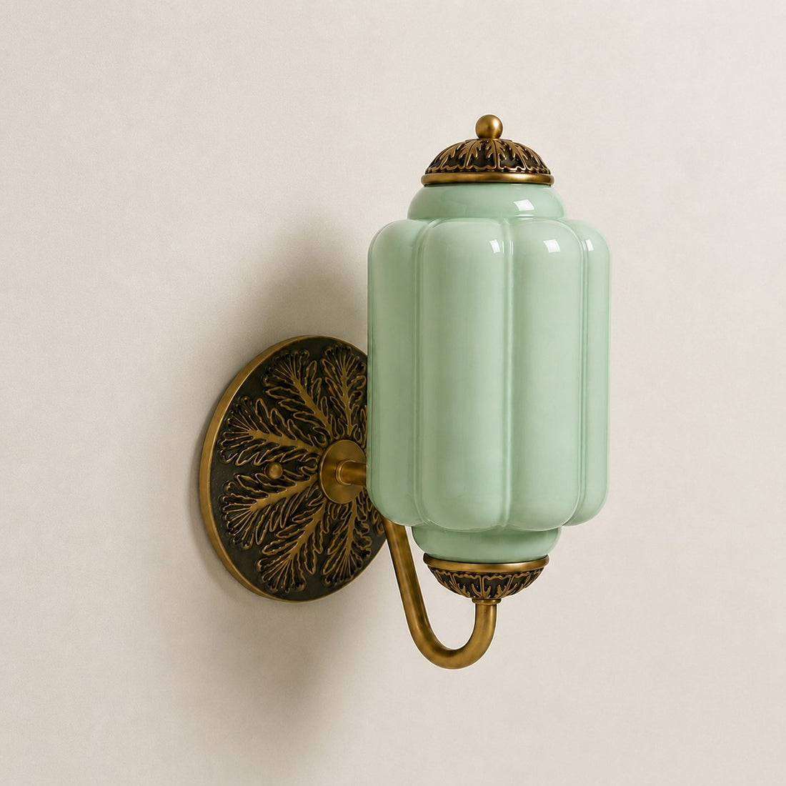 Vintage Milk Glass Sconce - Bedside Cream Eloise Wall Sconce