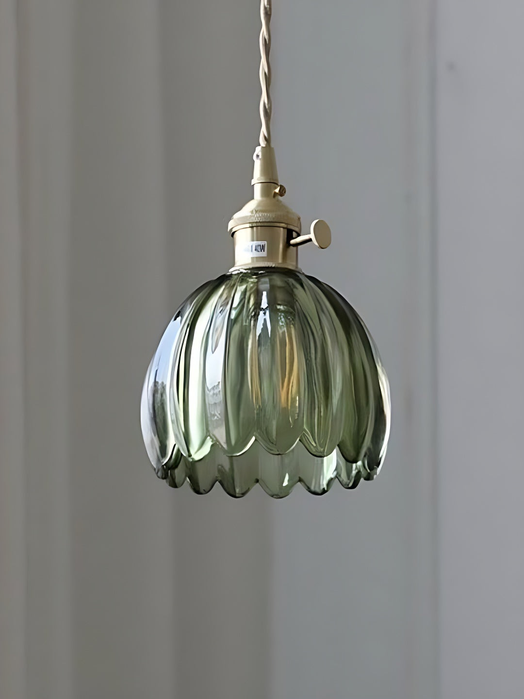 Japanese Retro Glass Flower Pendant Light