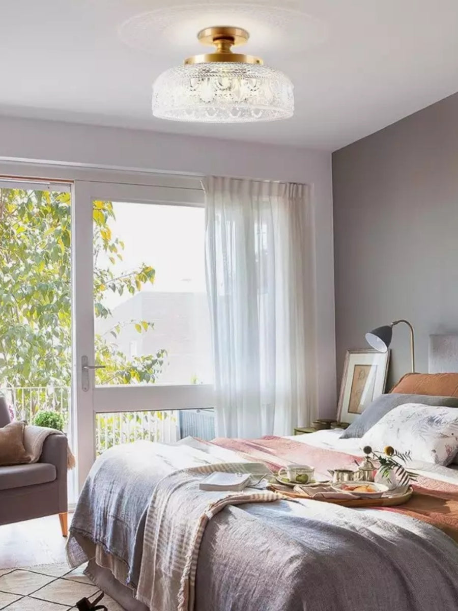 Contemporary Minimalist Glass Ceiling Light