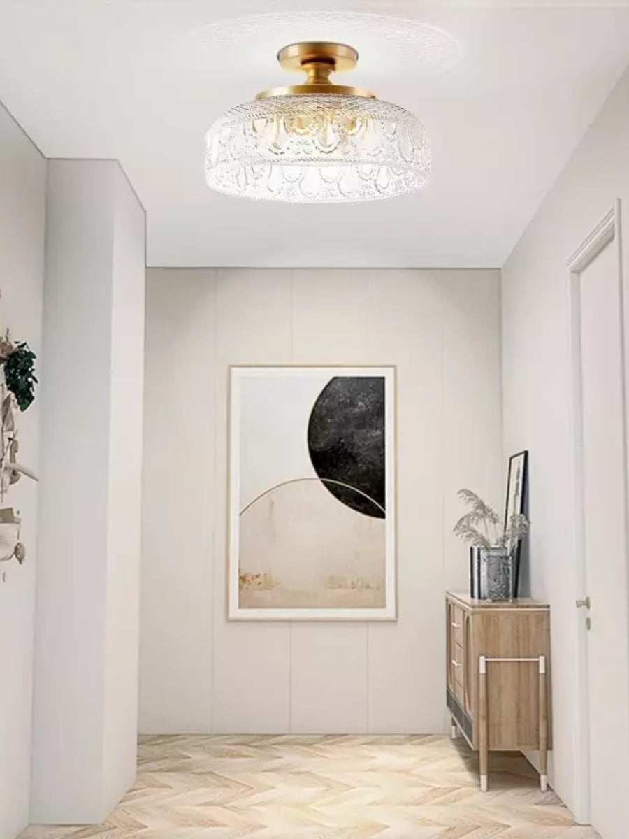 Contemporary Minimalist Glass Ceiling Light