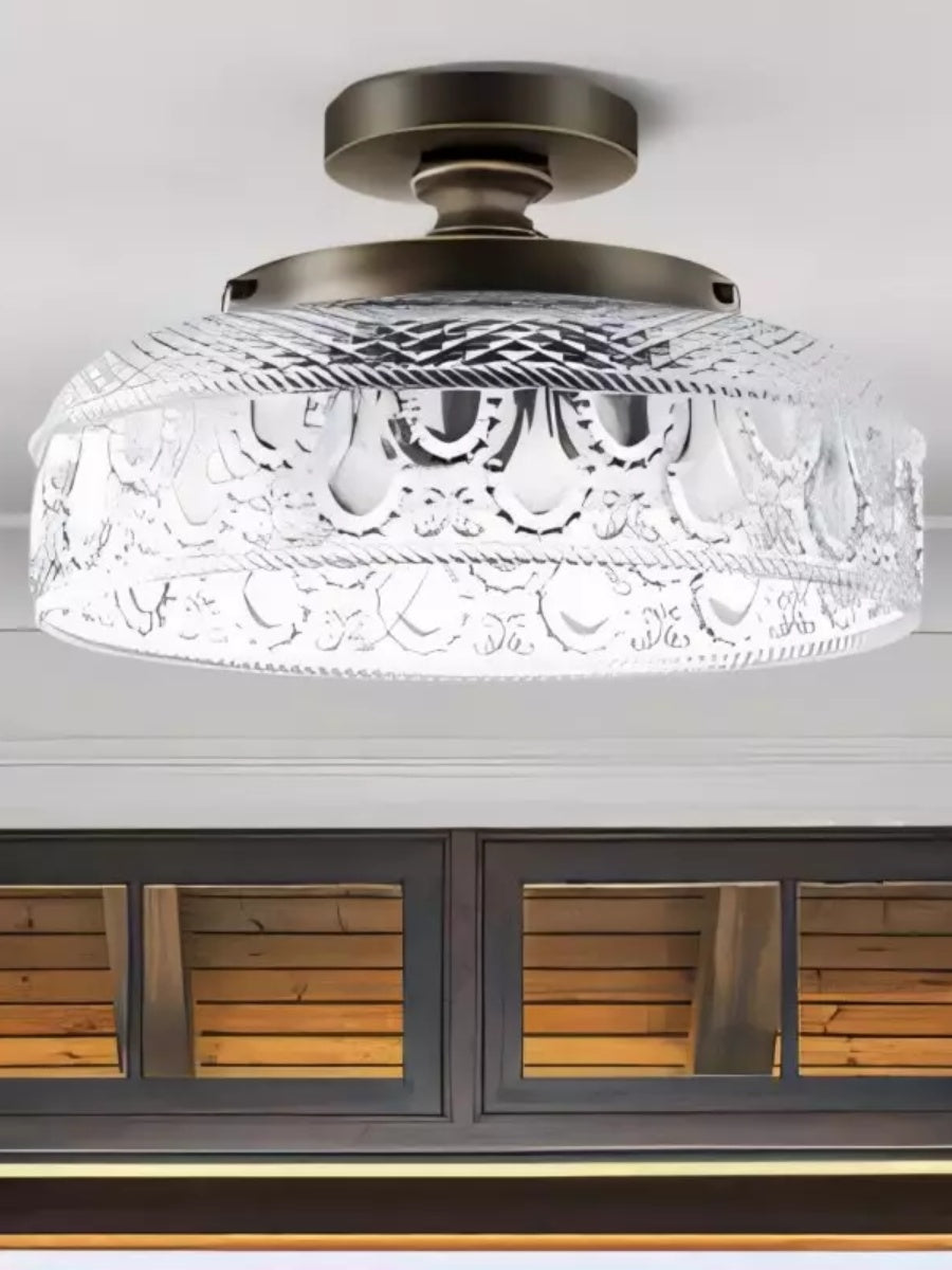 Contemporary Minimalist Glass Ceiling Light