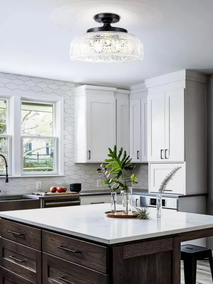 Contemporary Minimalist Glass Ceiling Light