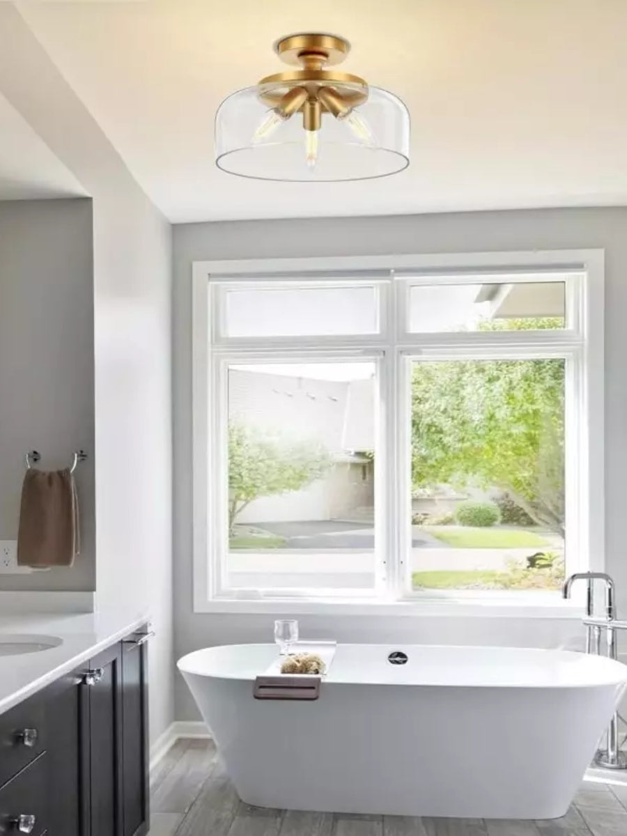 Contemporary Minimalist Glass Ceiling Light