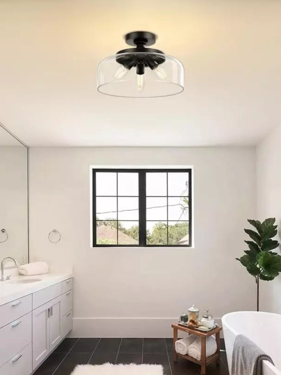 Contemporary Minimalist Glass Ceiling Light