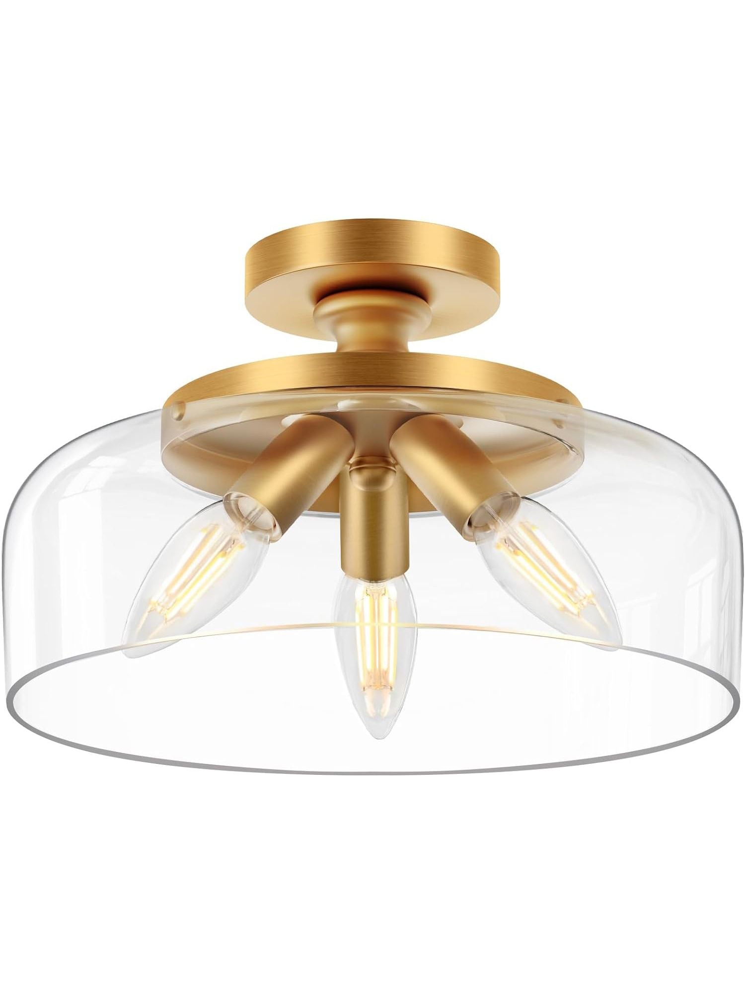 Contemporary Minimalist Glass Ceiling Light