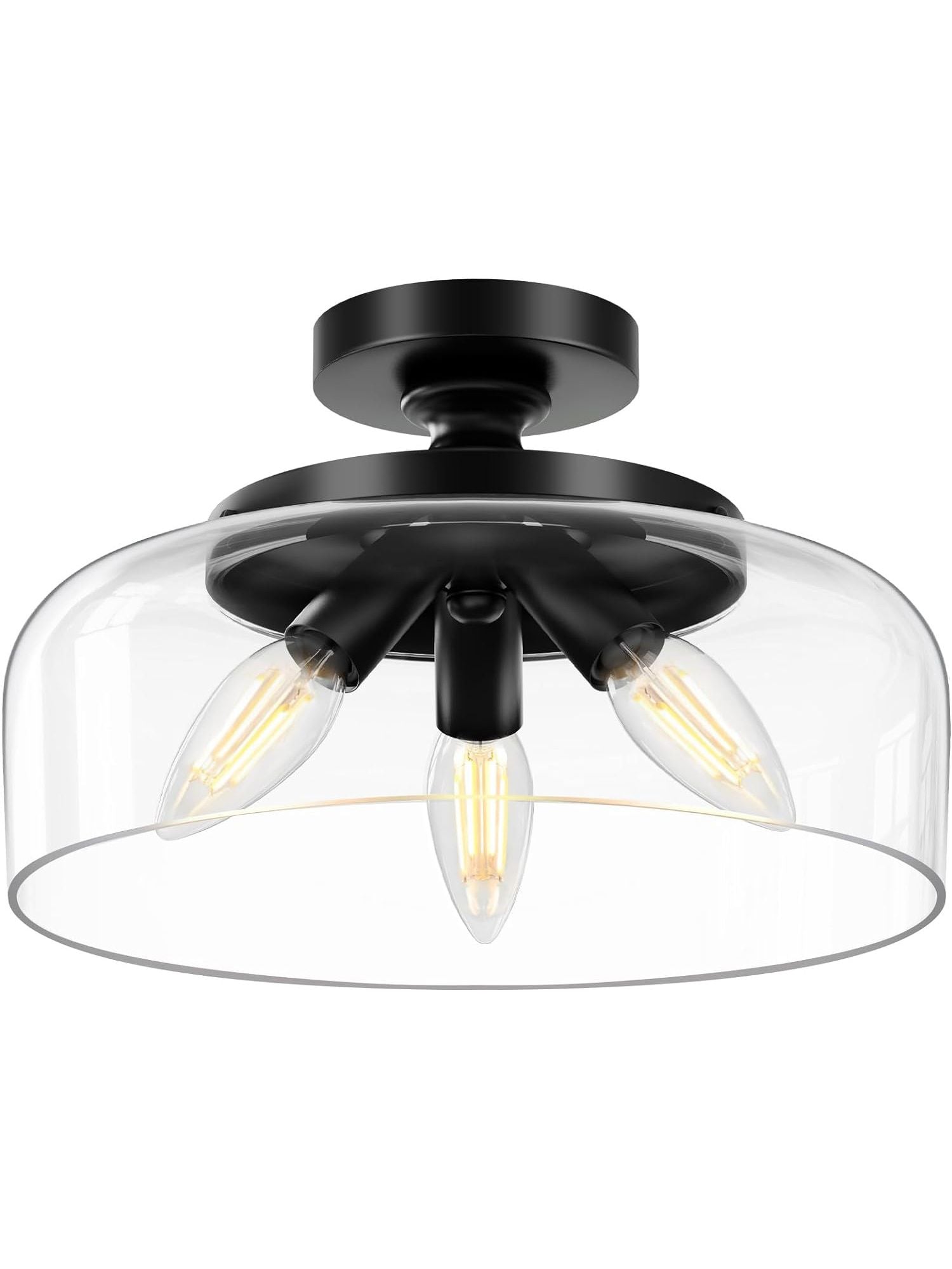 Contemporary Minimalist Glass Ceiling Light