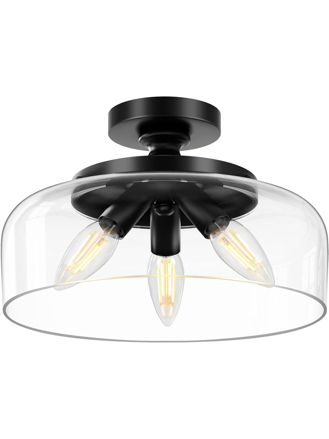 Contemporary Minimalist Glass Ceiling Light