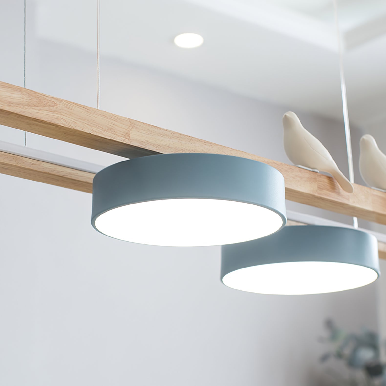 Modern Minimalist Bird 4-Light Pendant Light
