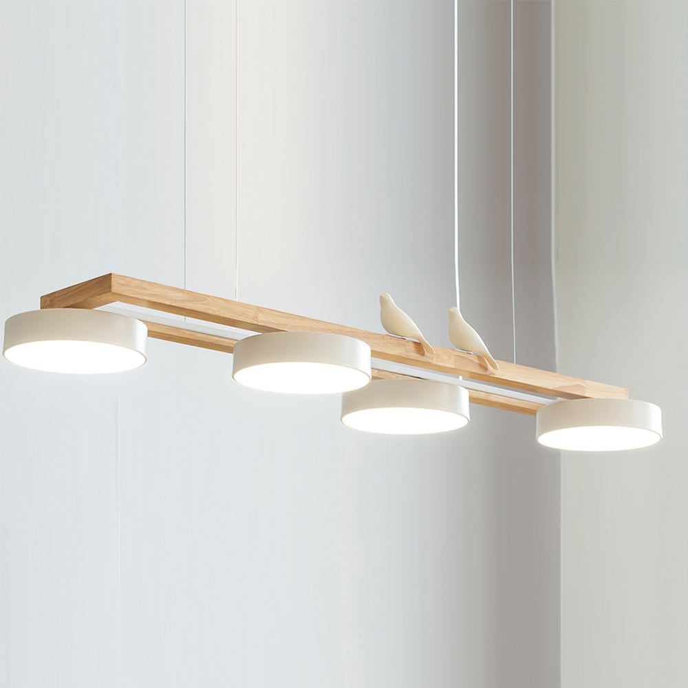 Modern Minimalist Bird 4-Light Pendant Light