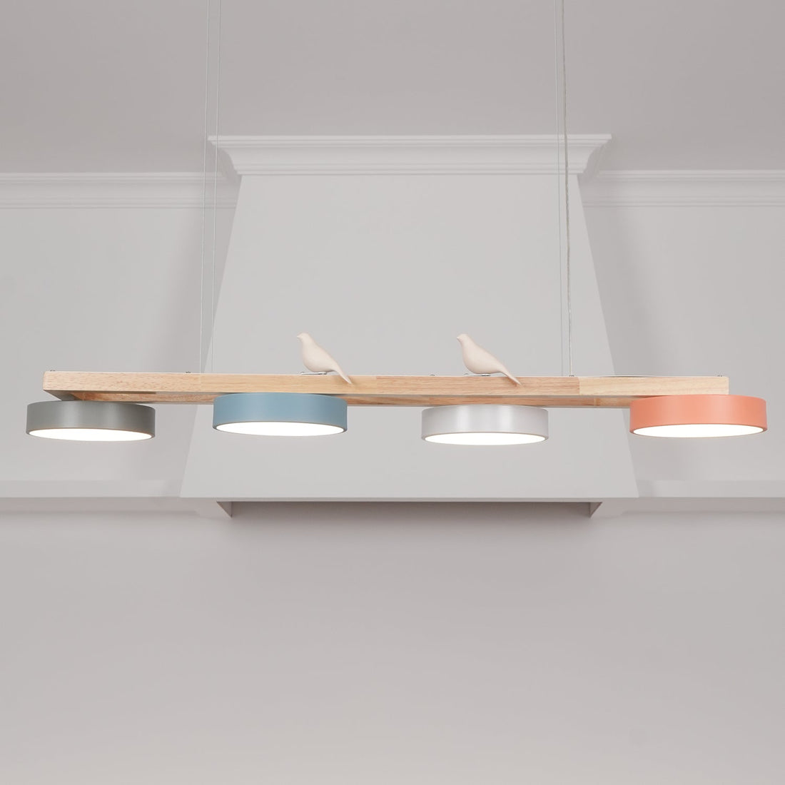 Modern Minimalist Bird 4-Light Pendant Light