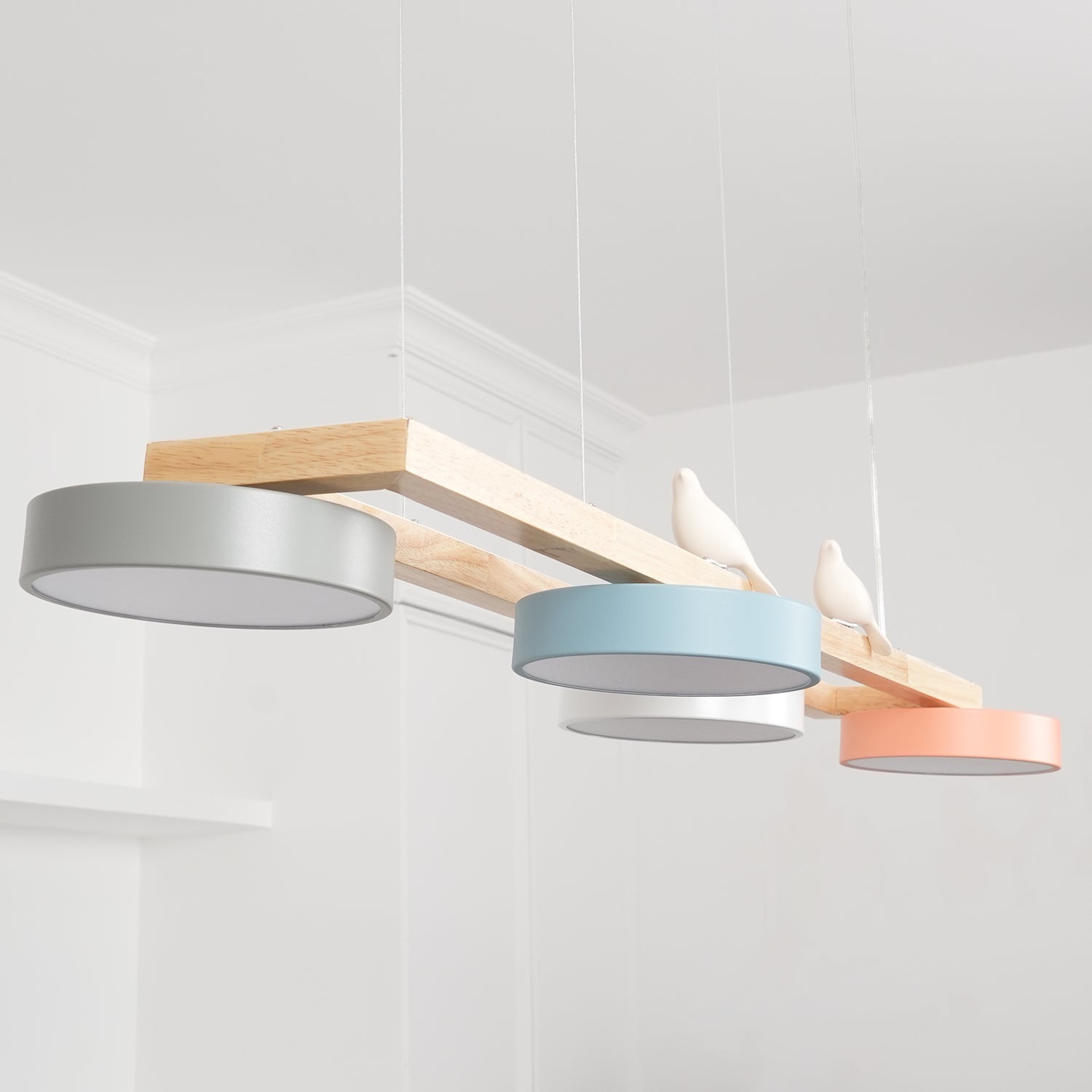 Modern Minimalist Bird 4-Light Pendant Light
