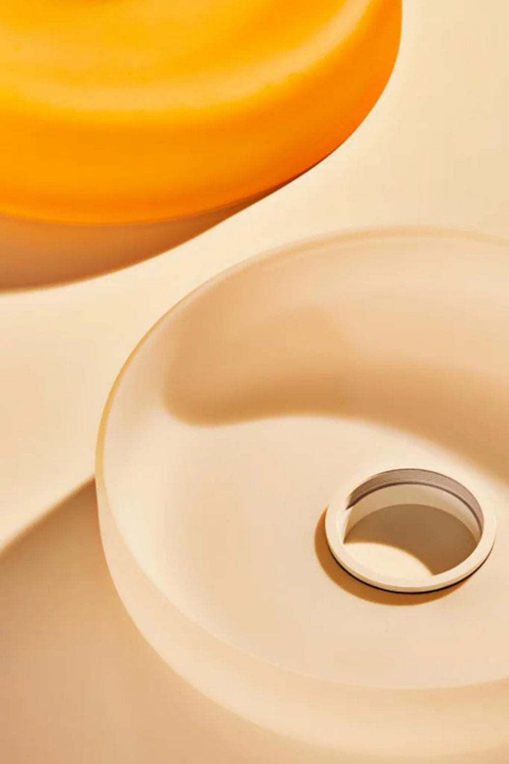 Morandi Modern Style Disc Glass Pendant Lamp