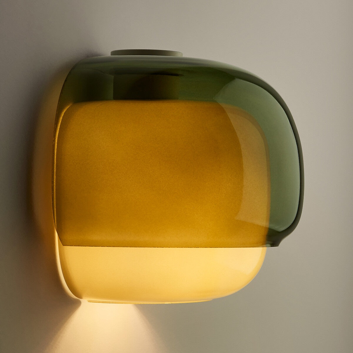 Mushroom Macaron Wall Lamp – Colored Glass Sconce for Bedroom