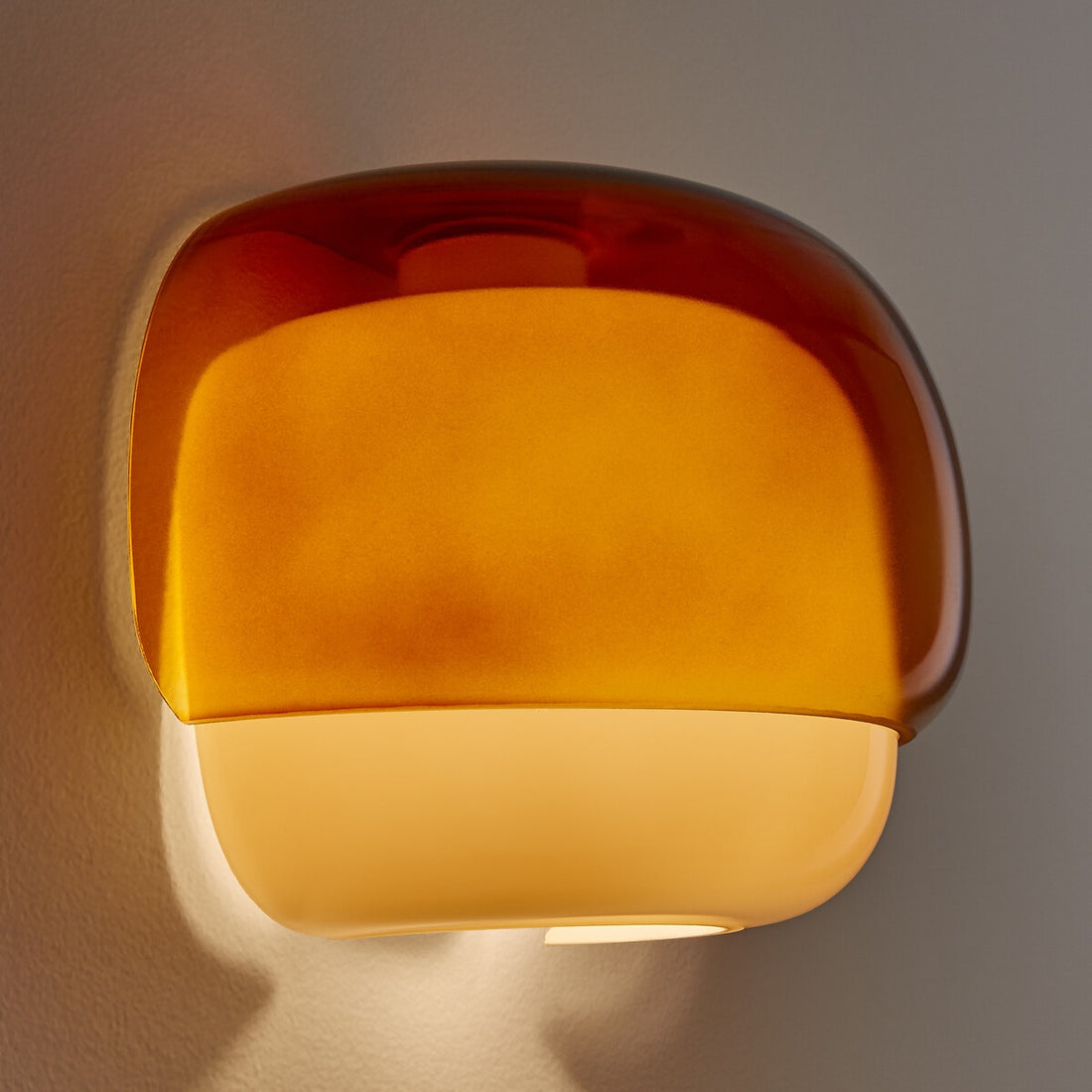 Mushroom Macaron Wall Lamp – Colored Glass Sconce for Bedroom