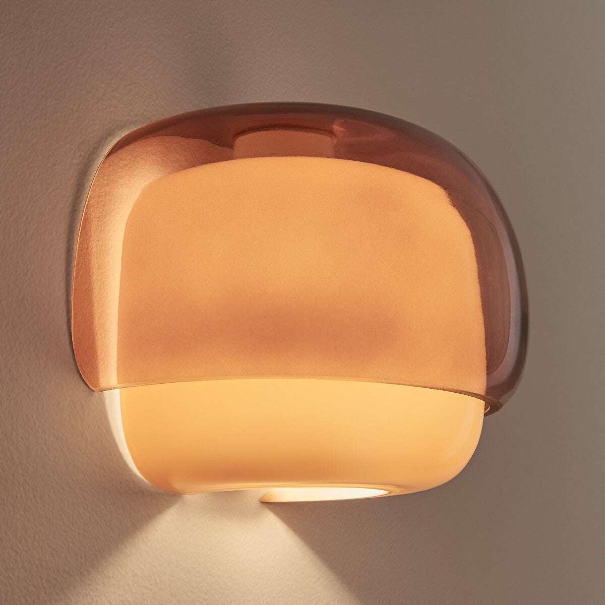 Mushroom Macaron Wall Lamp – Colored Glass Sconce for Bedroom