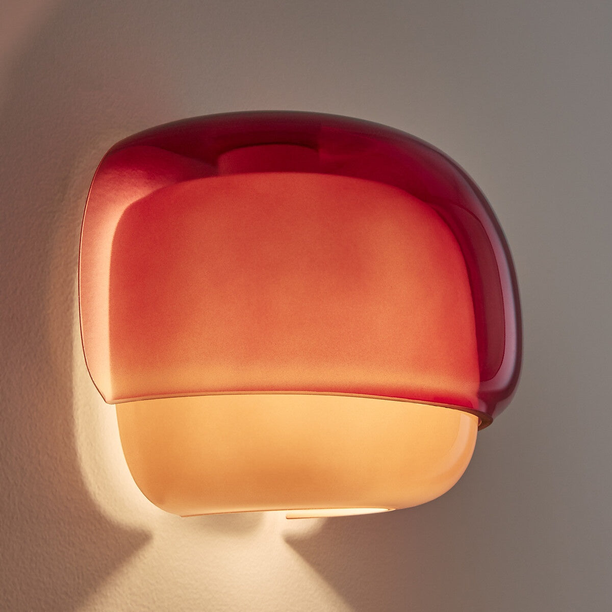 Mushroom Macaron Wall Lamp – Colored Glass Sconce for Bedroom