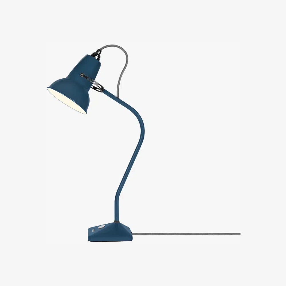 Original 1227 Vintage Style Compact Table Lamp with Metal Base for Home Accent