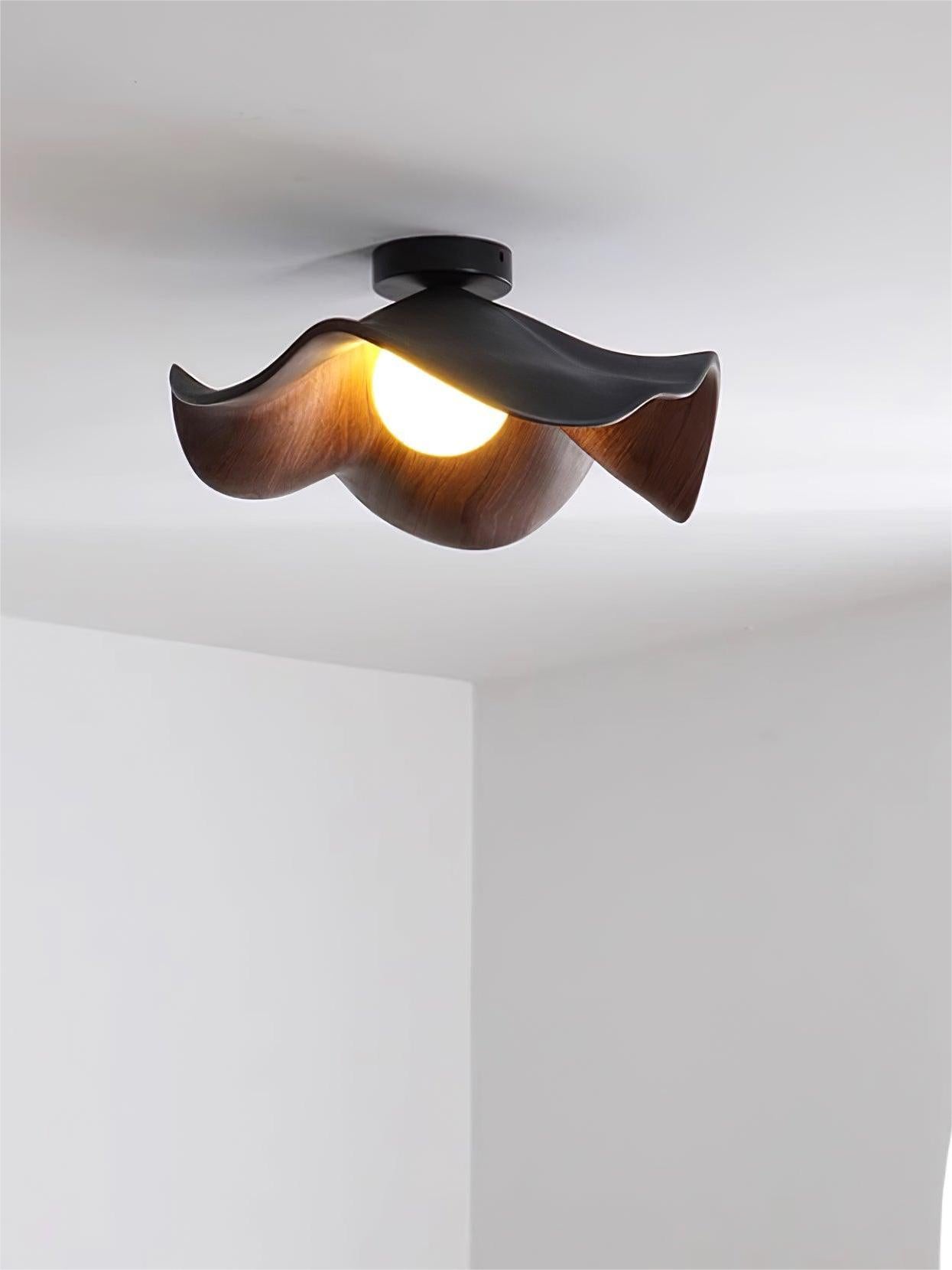 New Modern Simple Walnut Grain Ceiling Light
