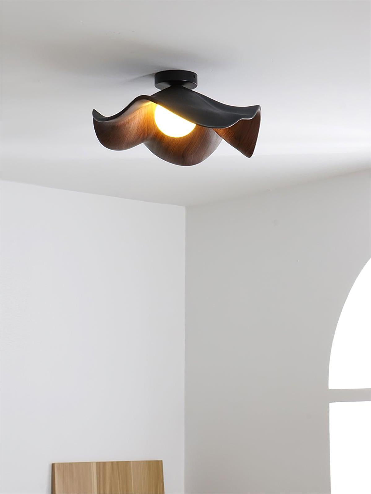 New Modern Simple Walnut Grain Ceiling Light