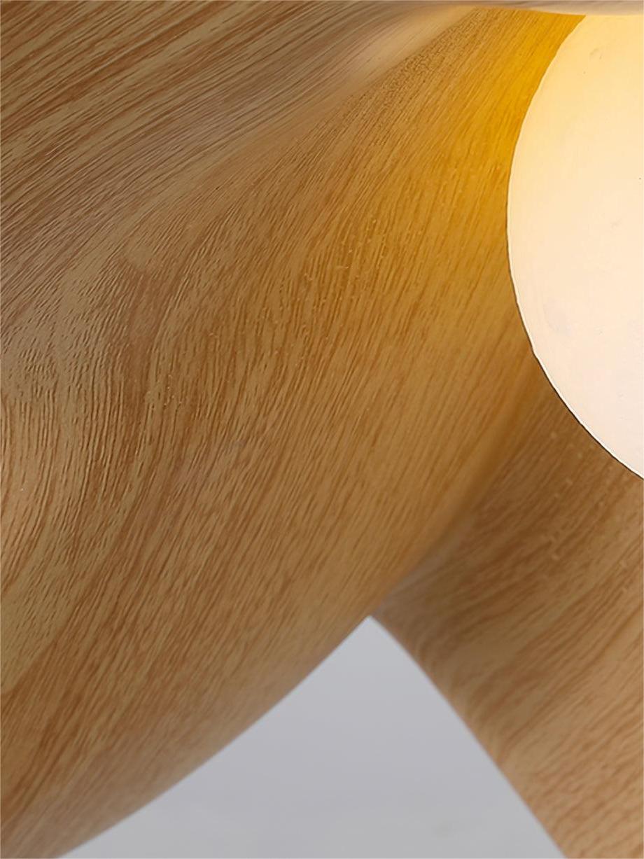 New Modern Simple Walnut Grain Ceiling Light