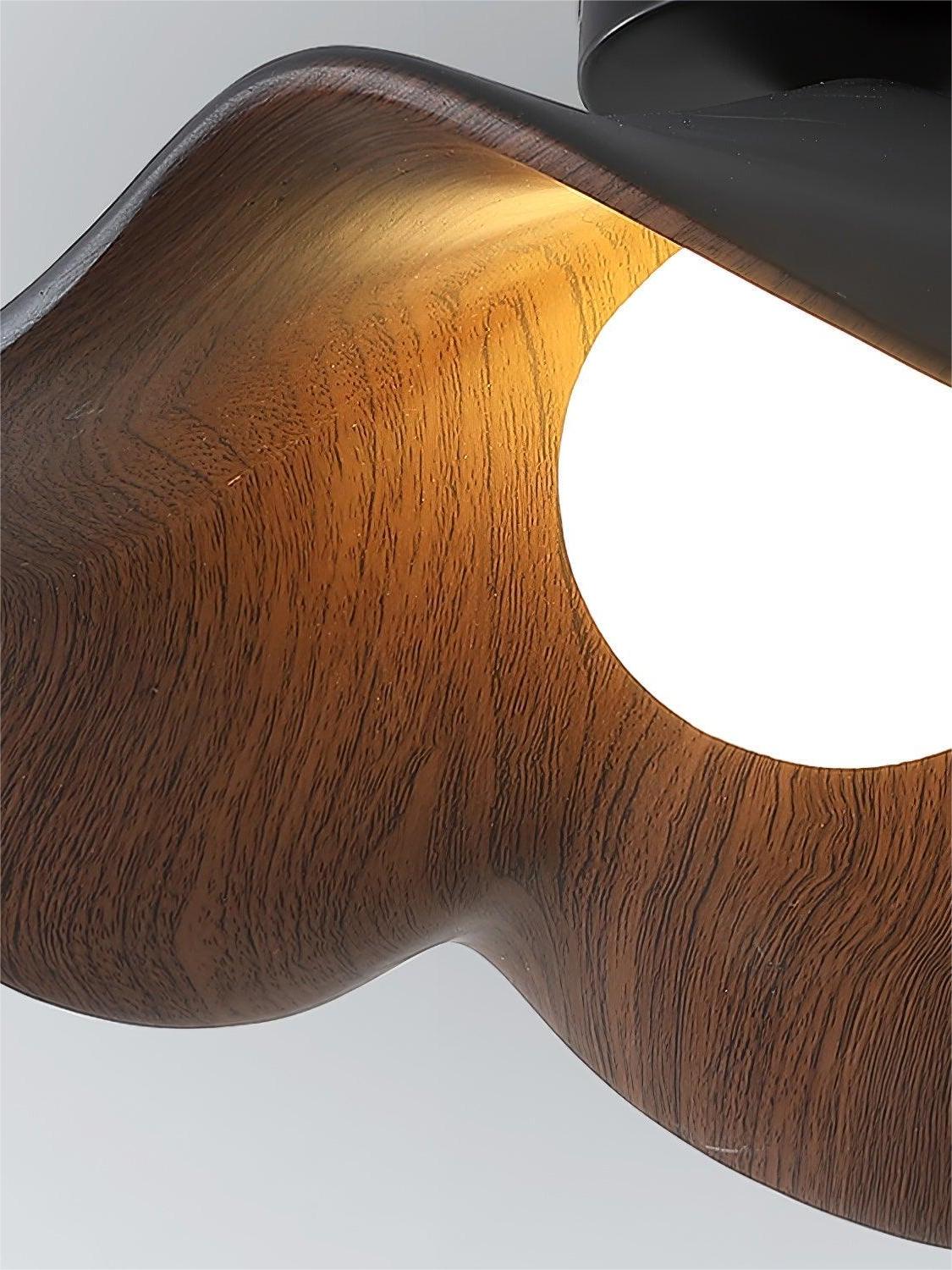 New Modern Simple Walnut Grain Ceiling Light