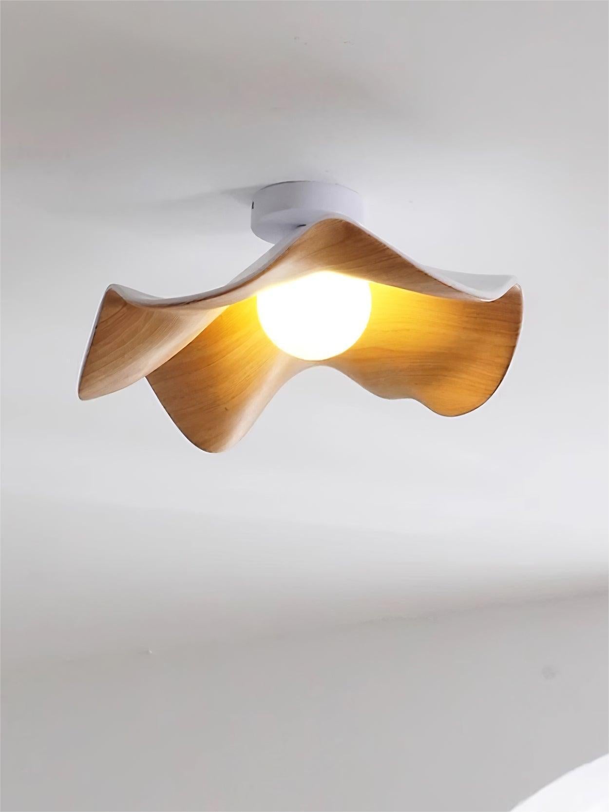 New Modern Simple Walnut Grain Ceiling Light