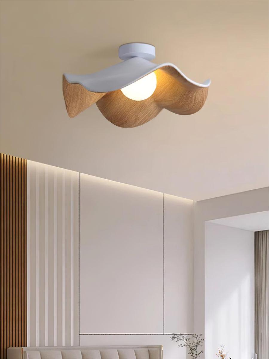 New Modern Simple Walnut Grain Ceiling Light