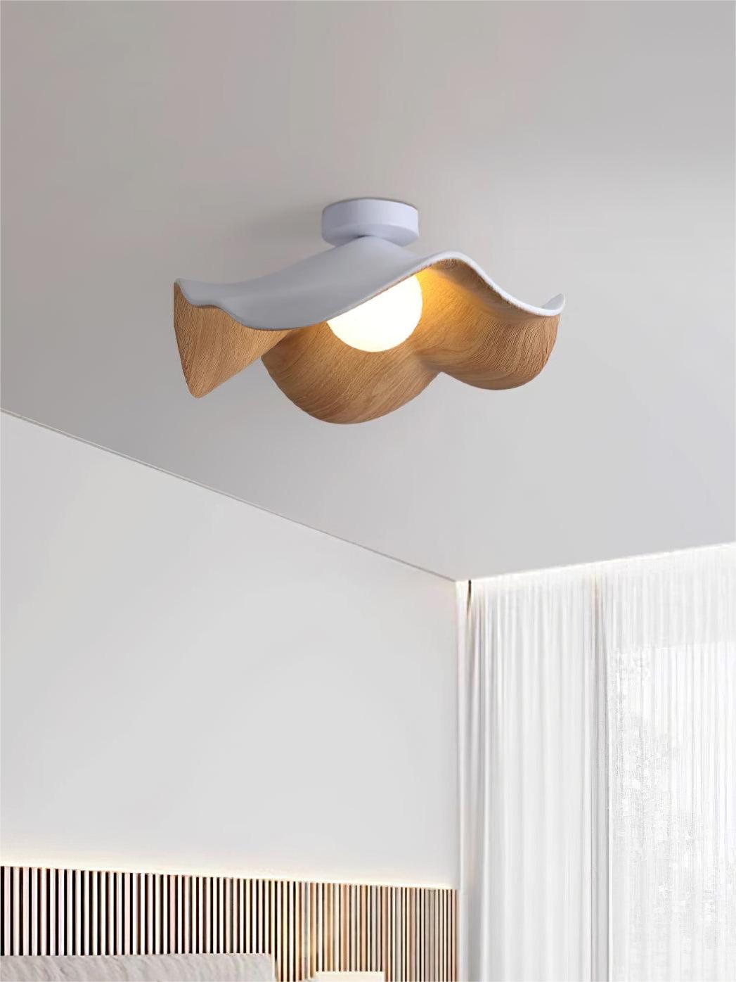 New Modern Simple Walnut Grain Ceiling Light