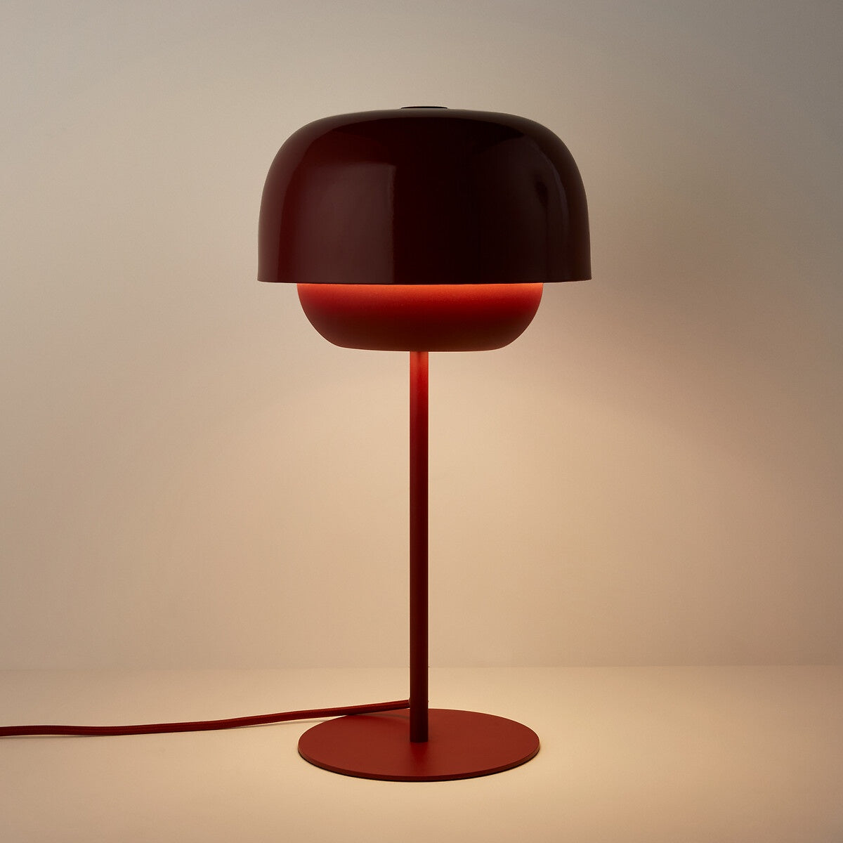 Nordic Mushroom Glass Table Lamp – Stained Glass Bedside Light