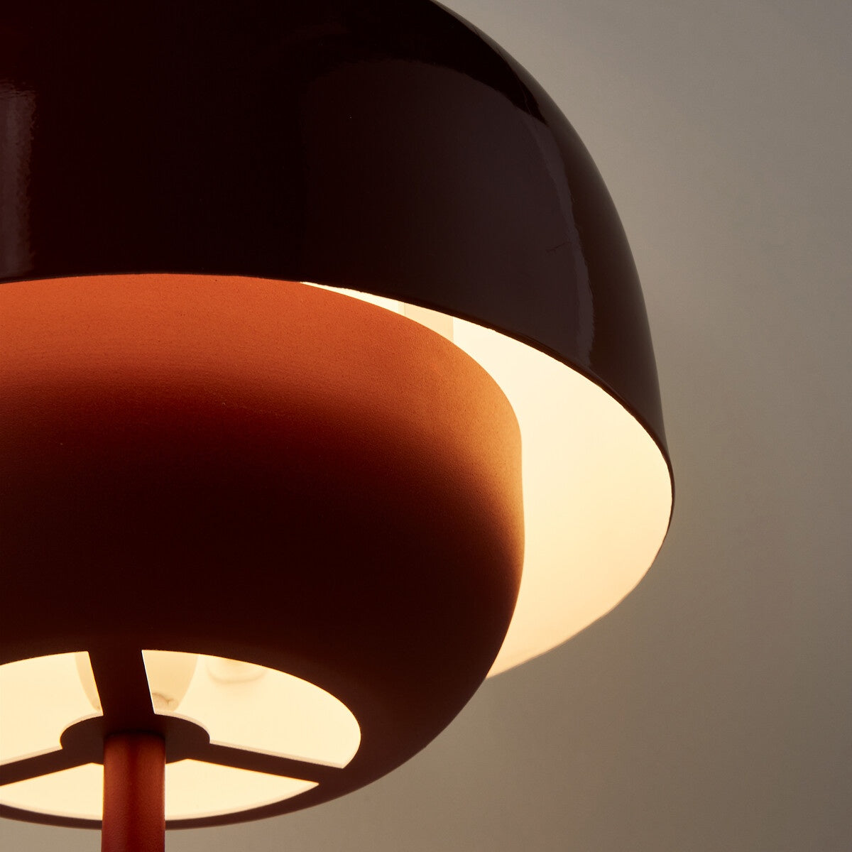 Nordic Mushroom Glass Table Lamp – Stained Glass Bedside Light