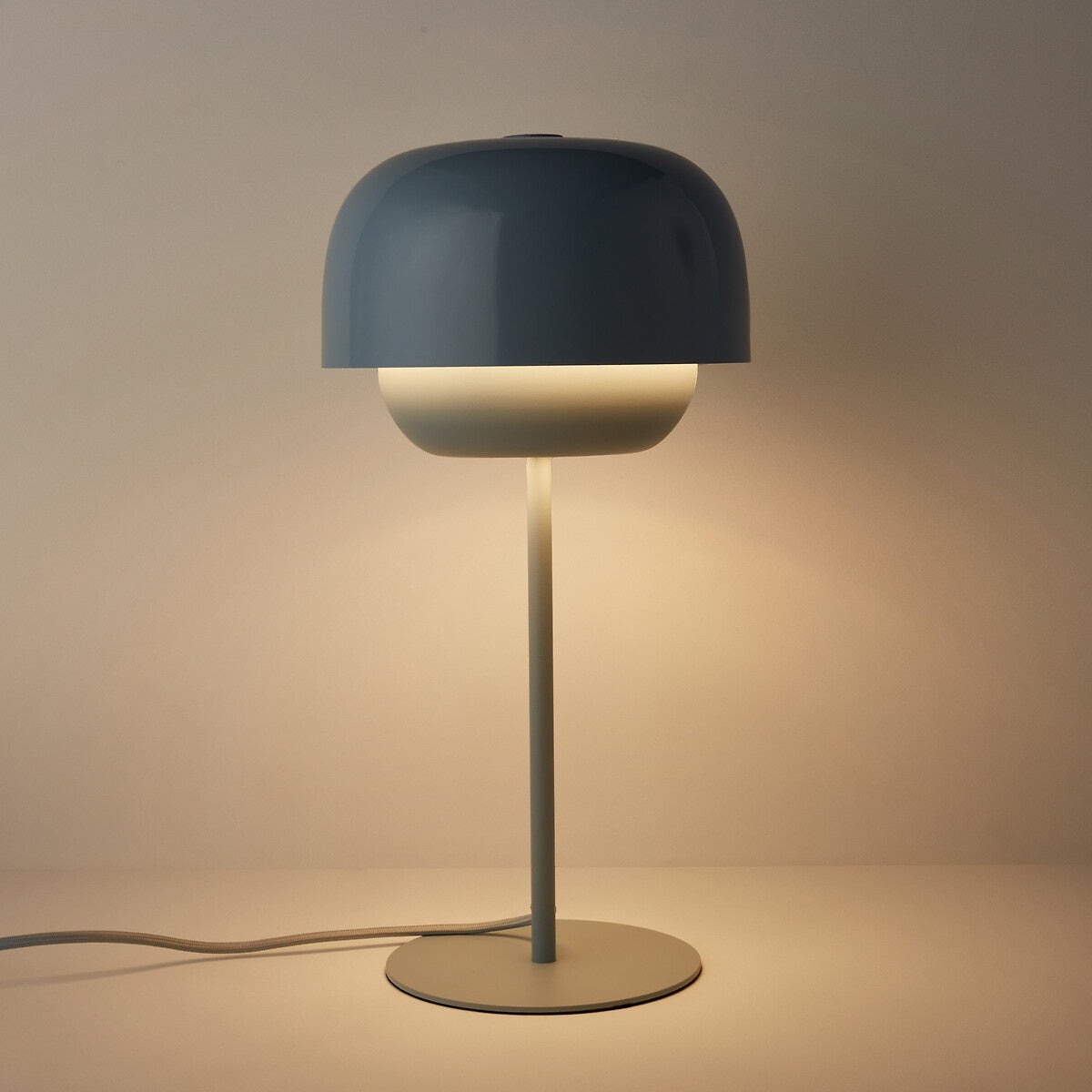 Nordic Mushroom Glass Table Lamp – Stained Glass Bedside Light