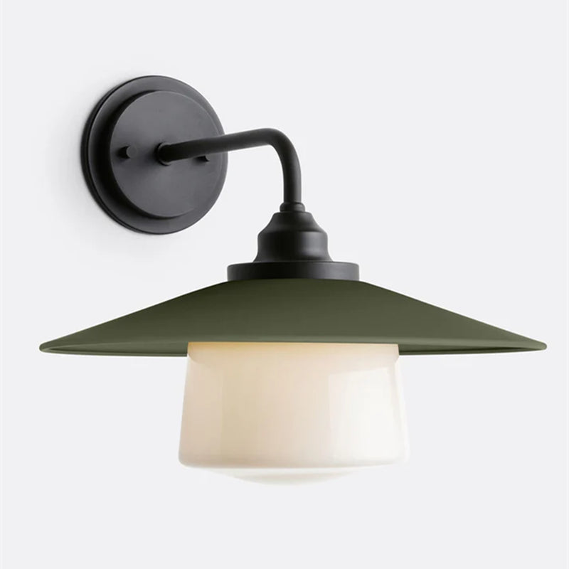 Cordax Utility-Inspired Wall Sconce - Metal and Glass for Indoor Outdoor Decor
