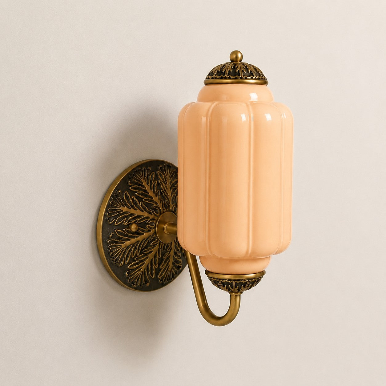 Vintage Milk Glass Sconce - Bedside Cream Eloise Wall Sconce