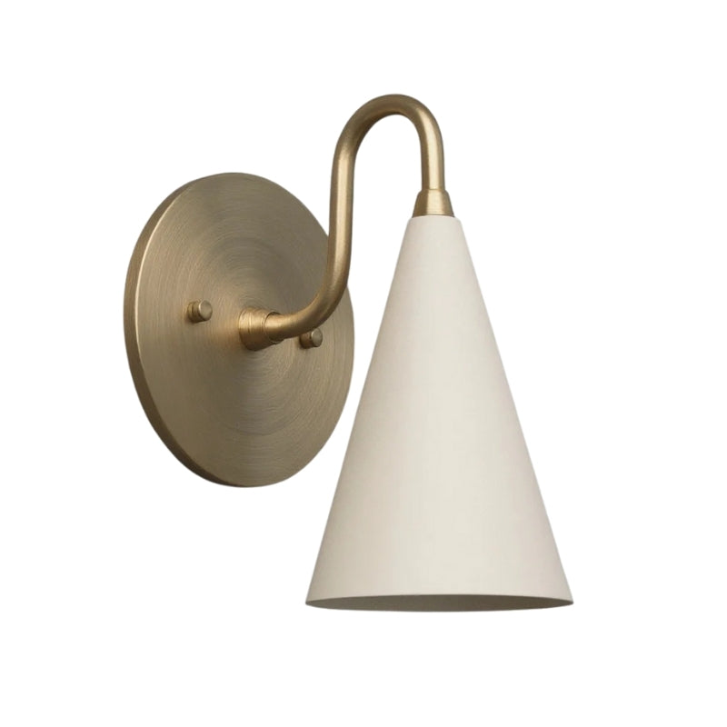 Retro Wall Sconce – Raw Brass, Antique Brass & Black Finish