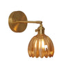 Retro Metal Flower Glass Tulip Wall Lamp