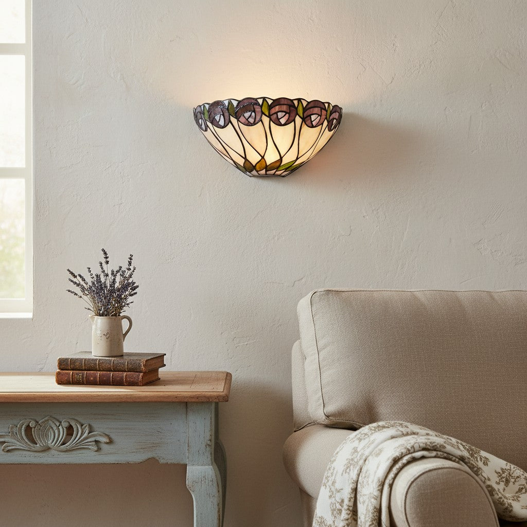 TF Hutchinson Tiffany Wall Light – Stylish Art Deco Fit for Hallway