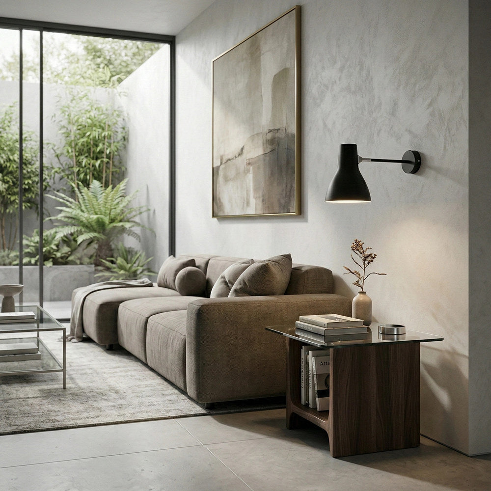 Type 75 Contemporary Adjustable Wall Light with Metal Shade for Home Use