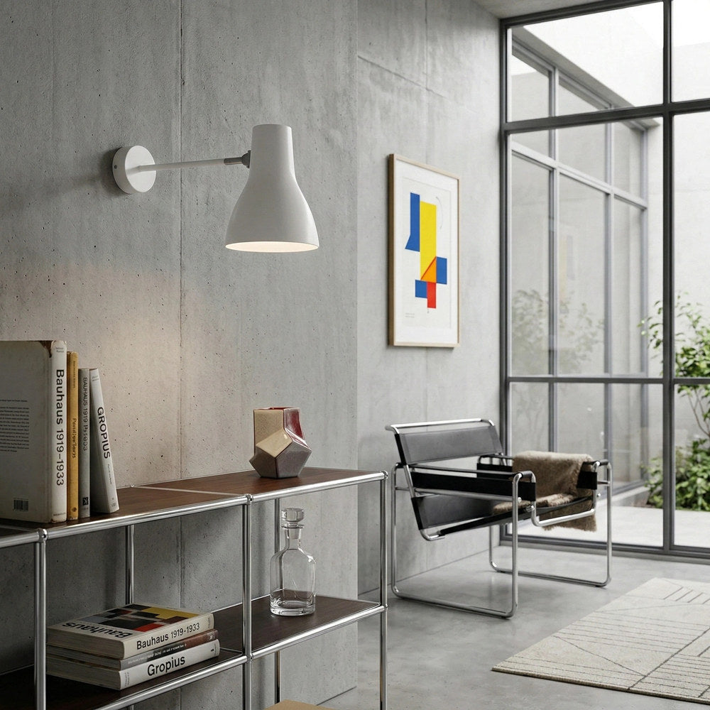 Type 75 Contemporary Adjustable Wall Light with Metal Shade for Home Use