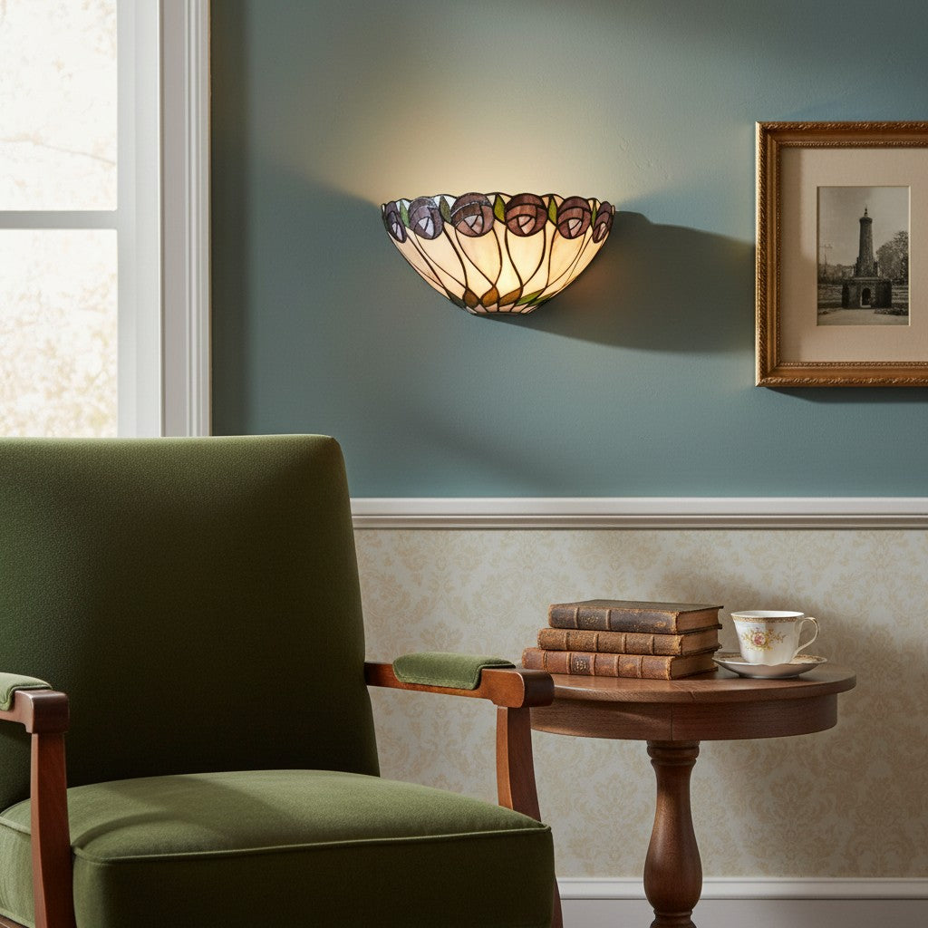 TF Hutchinson Tiffany Wall Light – Stylish Art Deco Fit for Hallway