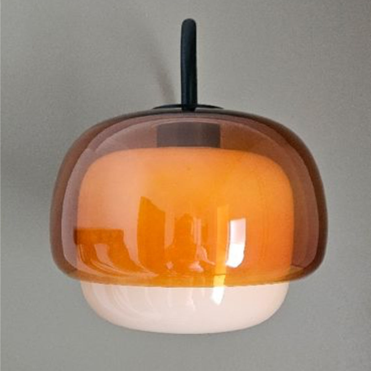 Stained Glass Bedside Wall Light – Double Dome Scandinavian Sconce