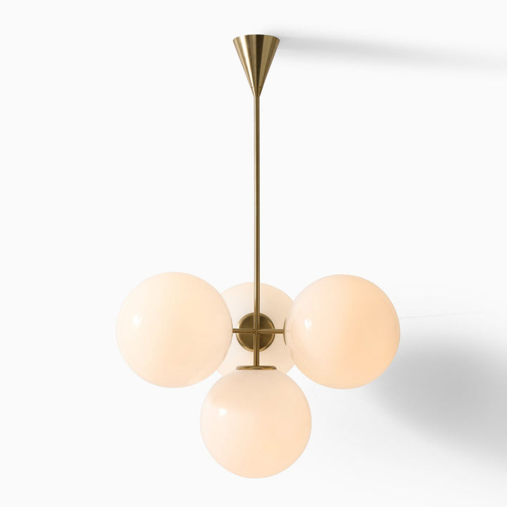 Ulvara Chandelie Linear Cluster Glass Globe Design - Contemporary Elegance