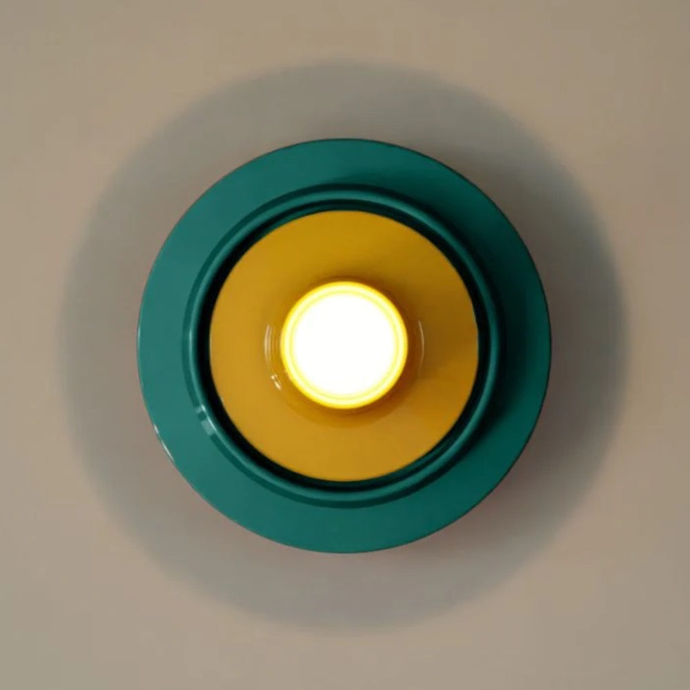 Architectural Ceramic Wall Light – Modern Concentric Form
