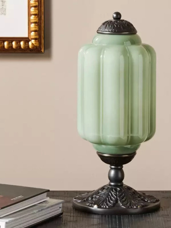 Vintage Glass Led Pumpkin Table Lamp