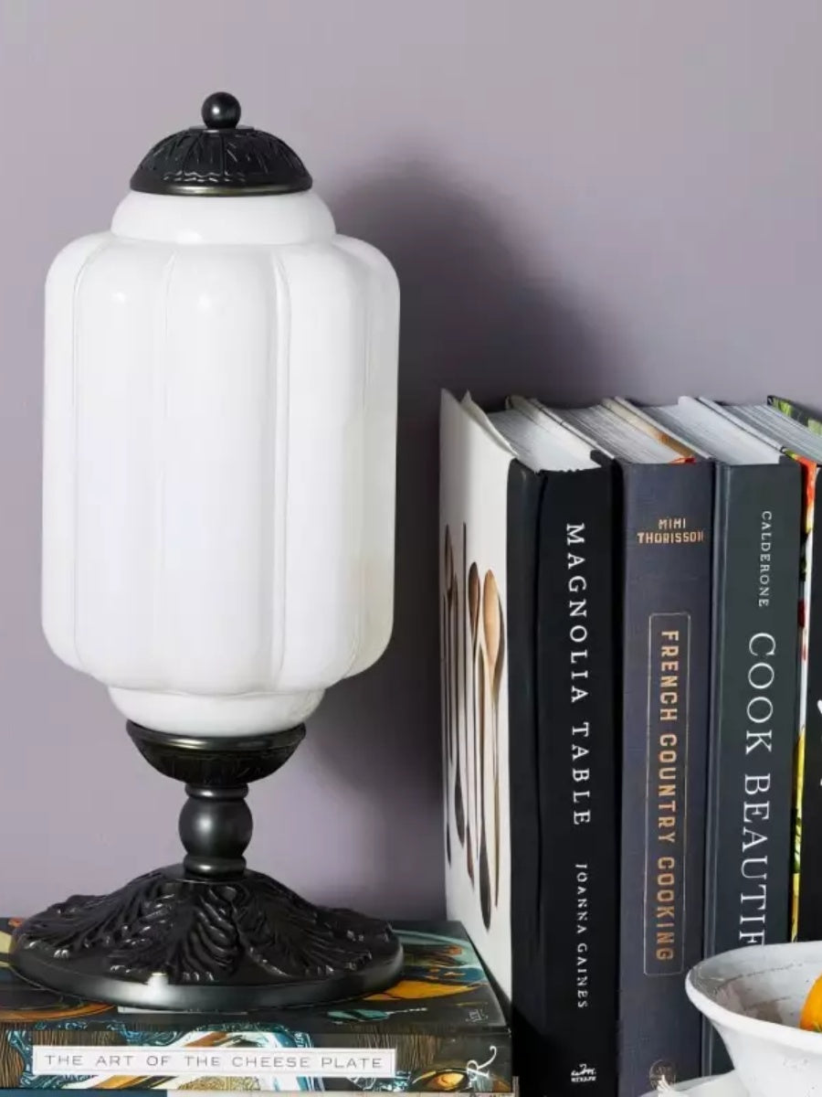 Vintage Glass Led Pumpkin Table Lamp