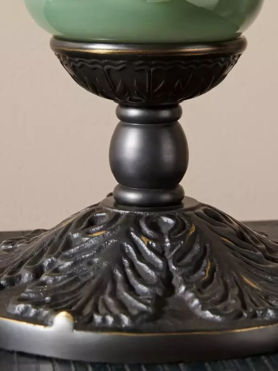 Vintage Glass Led Pumpkin Table Lamp