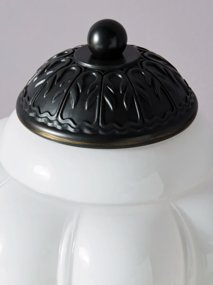 Vintage Glass Led Pumpkin Table Lamp