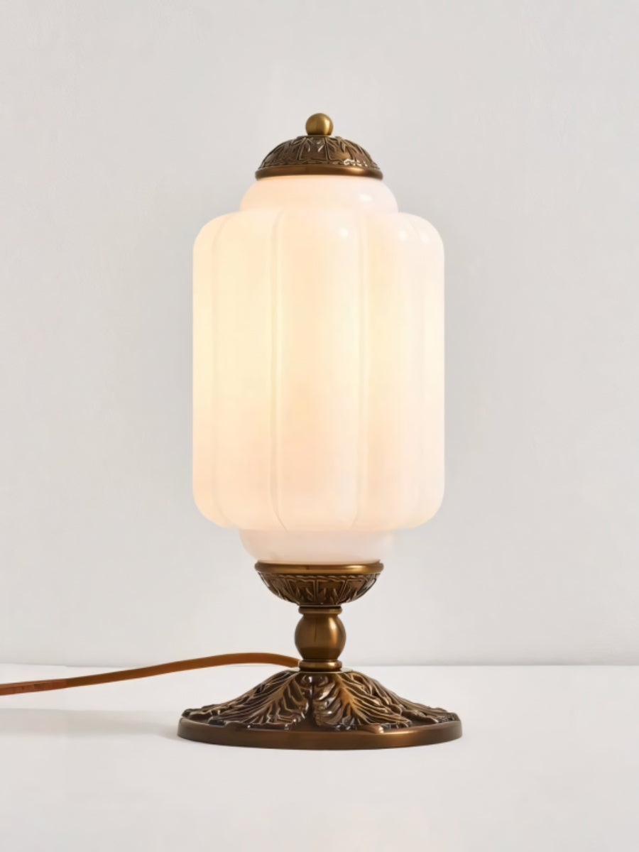 Vintage Glass Led Pumpkin Table Lamp