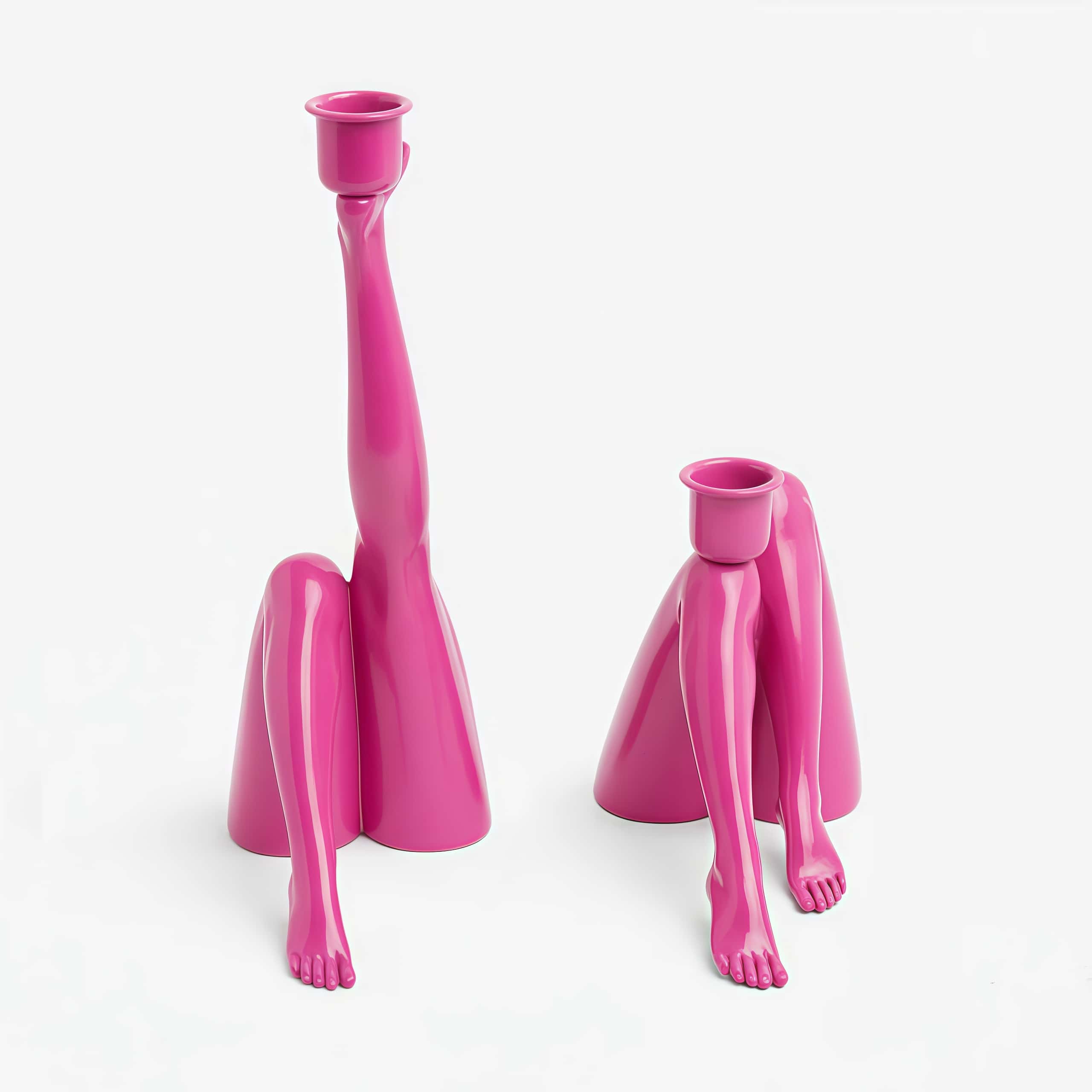 Kickra Modern Designer Candle Holder with Gold Leg-Inspired Base U22