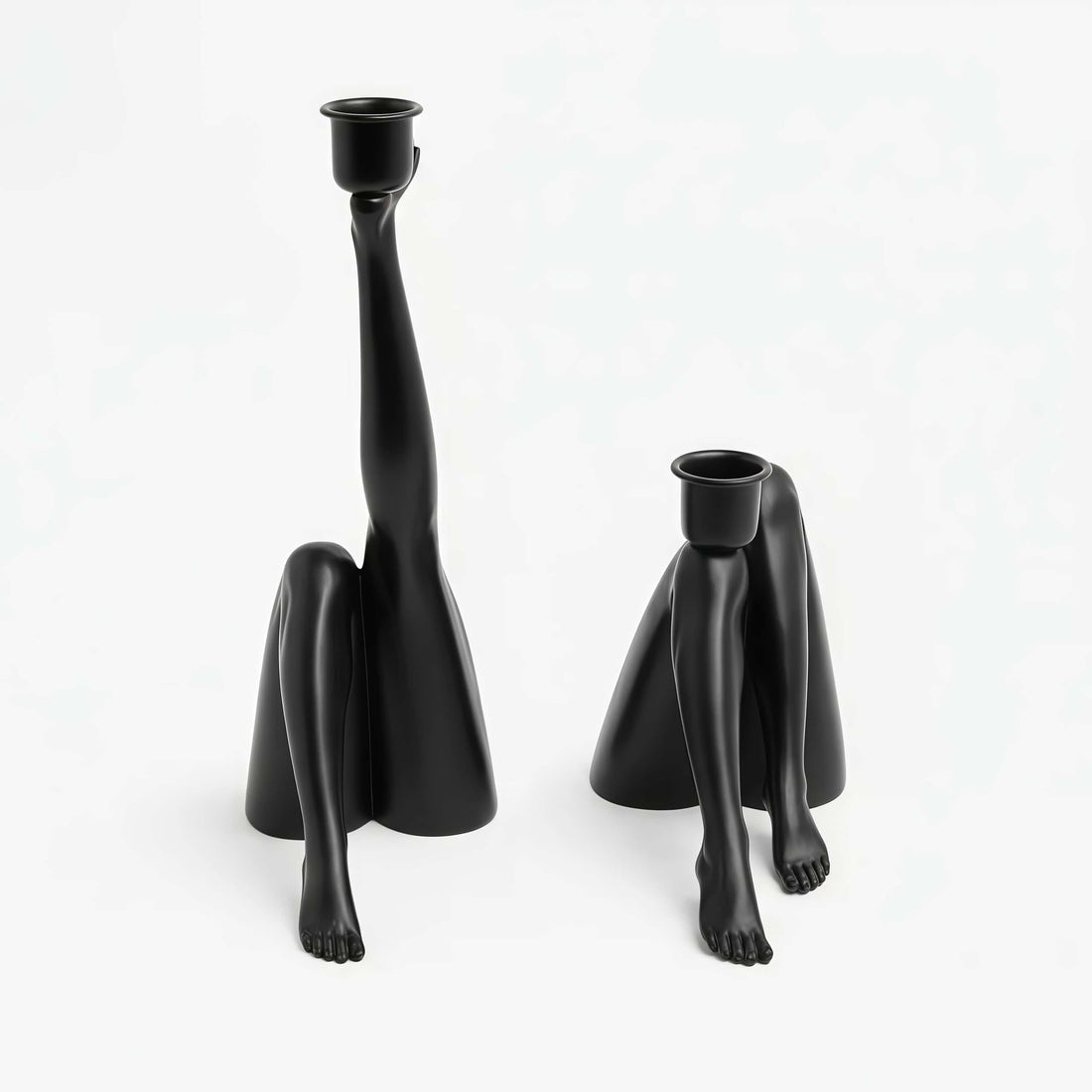 Kickra Modern Designer Candle Holder with Gold Leg-Inspired Base U22