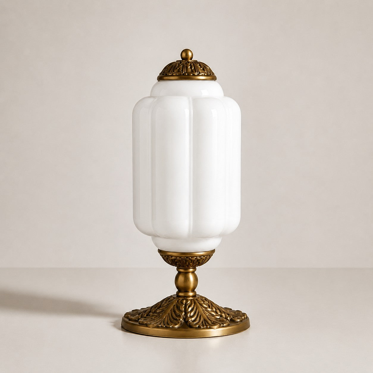 Eloise Milk Glass Table Lamp for Bedroom Decor